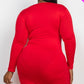 Plus Size Drawstring Ruched Front