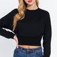 Dolman Slv Inner Fleece Terry Top