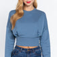 Dolman Slv Inner Fleece Terry Top
