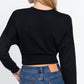 Dolman Slv Inner Fleece Terry Top