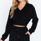 Elasticized Hem Terry Towelling Top