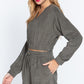 Elasticized Hem Terry Towelling Top
