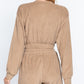 Elasticized Hem Terry Towelling Top