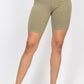 Buttons Scoop Neck Crop Top & Biker Shorts Set