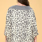 Multi Print Oversized V-neckline