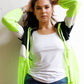 Colorblock Zip-up Hooded Wind Jacket