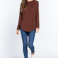 Long Slv Side Slit French Terry Tunic