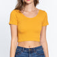 Cross Back Rib Seamless Crop Top