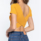 Cross Back Rib Seamless Crop Top