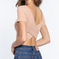 Cross Back Rib Seamless Crop Top