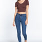 Cross Back Rib Seamless Crop Top