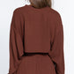 Long Dolman Slv Hacci Crop Top