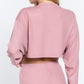 Long Dolman Slv Hacci Crop Top