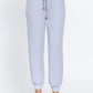 Waist String Detail Hacci Long Pants