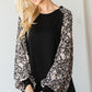 Floral Print Bubble Longsleeve Top
