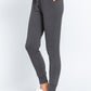 Waist Band Long Sweatpants With Pockets