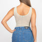 Scoop Neck Mesh Bodysuit