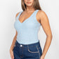 Scoop Neck Mesh Bodysuit