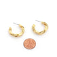 Sodajo Twist Hoop Earring