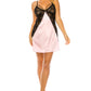 2 Pcs Set Satin Lace Chemise