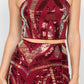 Sequin Square Cami Top & Mini Skirts Set