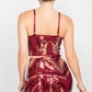 Sequin Square Cami Top & Mini Skirts Set