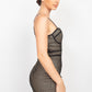 Sleeveless Sparkle Honeycomb Bodycon Dress