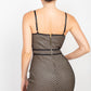 Sleeveless Sparkle Honeycomb Bodycon Dress