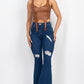 D-ring Sweetheart Bustier Leather Top