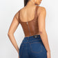 D-ring Sweetheart Bustier Leather Top