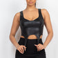 D-ring Sweetheart Bustier Leather Top