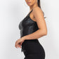 D-ring Sweetheart Bustier Leather Top