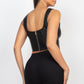 D-ring Sweetheart Bustier Leather Top