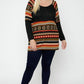 Geometric Print-contrast Tunic