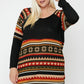 Geometric Print-contrast Tunic