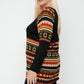 Geometric Print-contrast Tunic