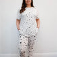 Print Loose T-shirt & Sweatpants Set