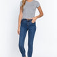 Short Slv Crew Neck Rib Crop Top
