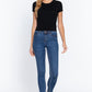 Short Slv Crew Neck Rib Crop Top