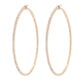 Classic Rhinestone Metal Hoop Earring