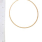 Classic Rhinestone Metal Hoop Earring