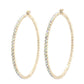 Classic Basic Rhinestone Hoop Earring