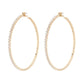 Classic Basic Rhinestone Hoop Earring