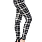 Multi Printed, High Waisted, Leggings With An Elasticized Waist Band.