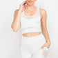 Racerback Mesh Top & Activewear Shorts Set