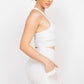 Racerback Mesh Top & Activewear Shorts Set