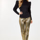Animal Skin Vinyl Ankle Pants