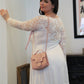 Plus Lace Detail Long Sleeve Mini Dress