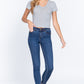 Short Sleeve V-neck Crop Top