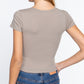 Short Sleeve V-neck Crop Top